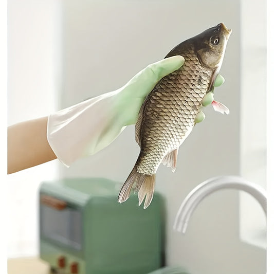 Household Dishwashing Gloves Wear-resistant Kitchen Cleaning Rubber Latex Washing And Waterproofing Plastic Rubber Dishwashing Gloves